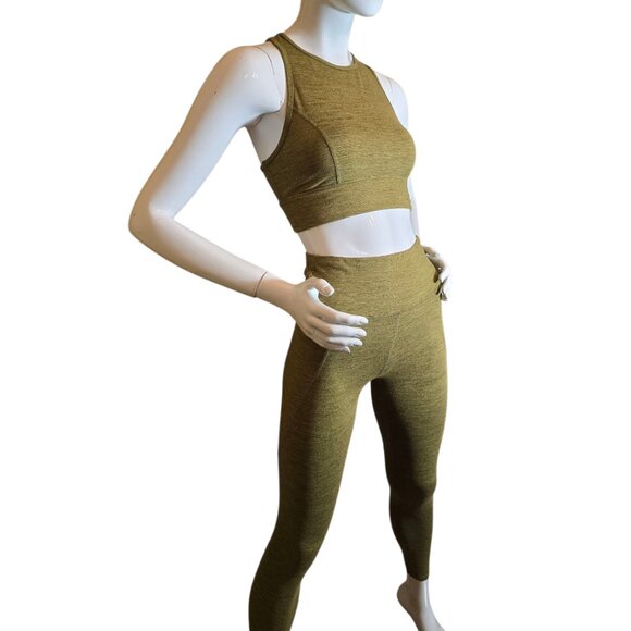 JOY LAB Spacedye Olive Green SET sz xs/s - Picture 2 of 8